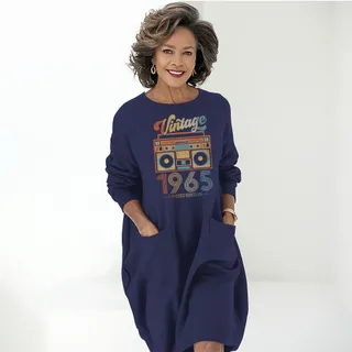 Cassette Player 1965 Birthday Pocket Dress – alternate