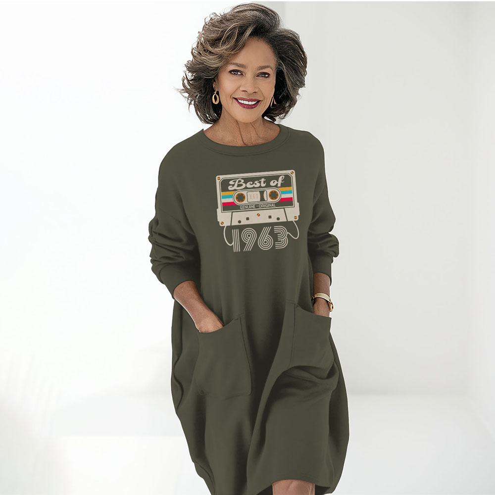 Best Of 1963 Birthday Pocket Dress Best Of 1963 Birthday Pocket Dress