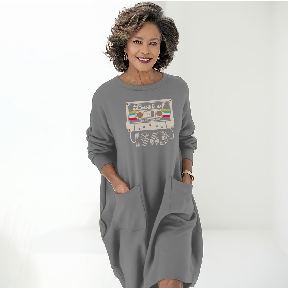 Best Of 1963 Birthday Pocket Dress Best Of 1963 Birthday Pocket Dress
