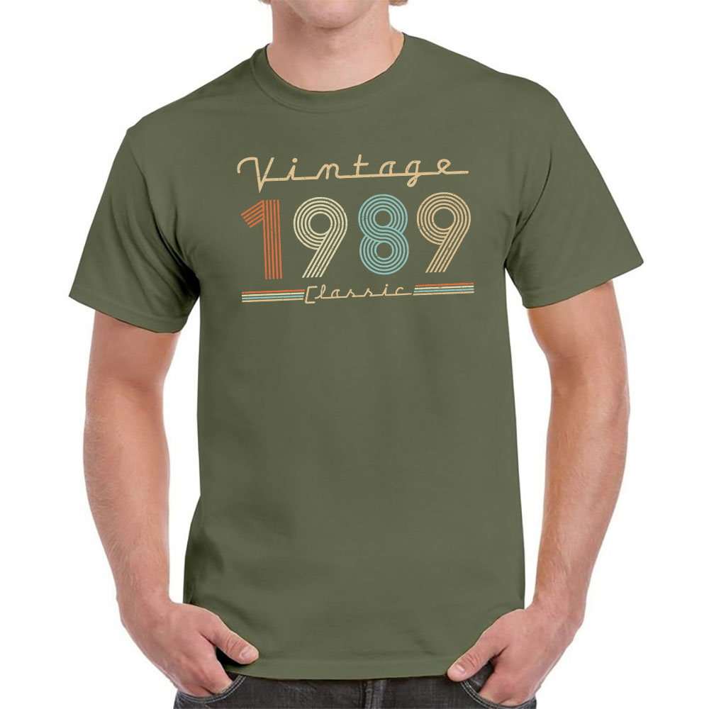 Vintage & Classic 1989 Birthday T-Shirt For Men Women Vintage & Classic 1989 Birthday T-Shirt For Men Women