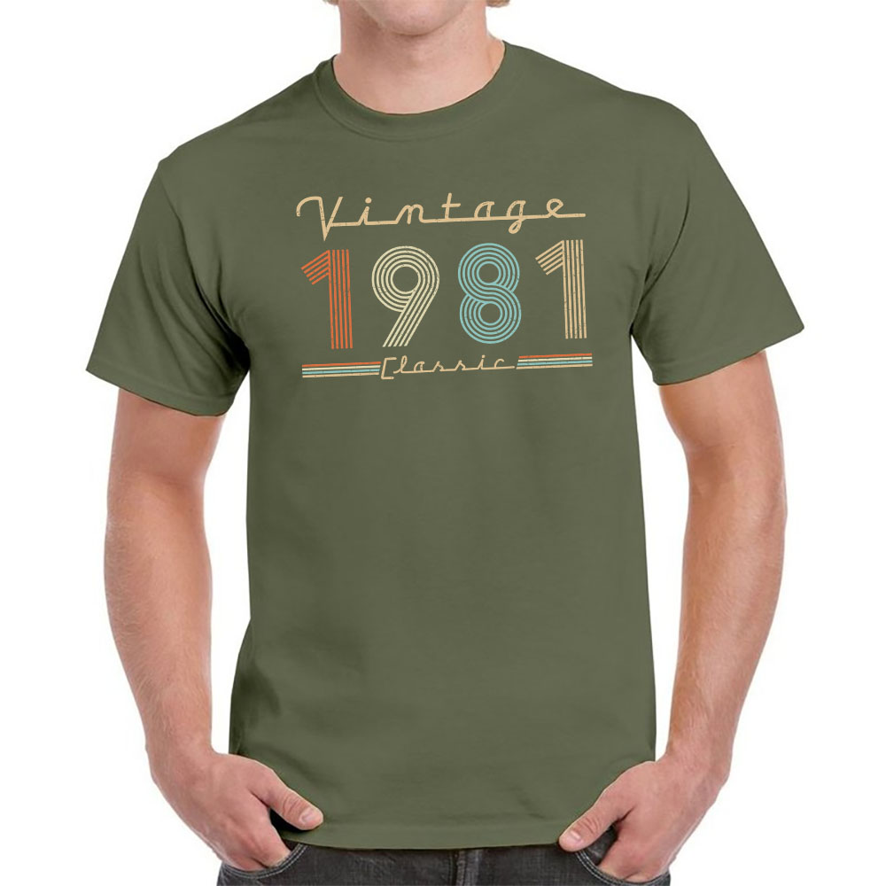 Vintage & Classic 1981 Birthday T-Shirt For Men Women