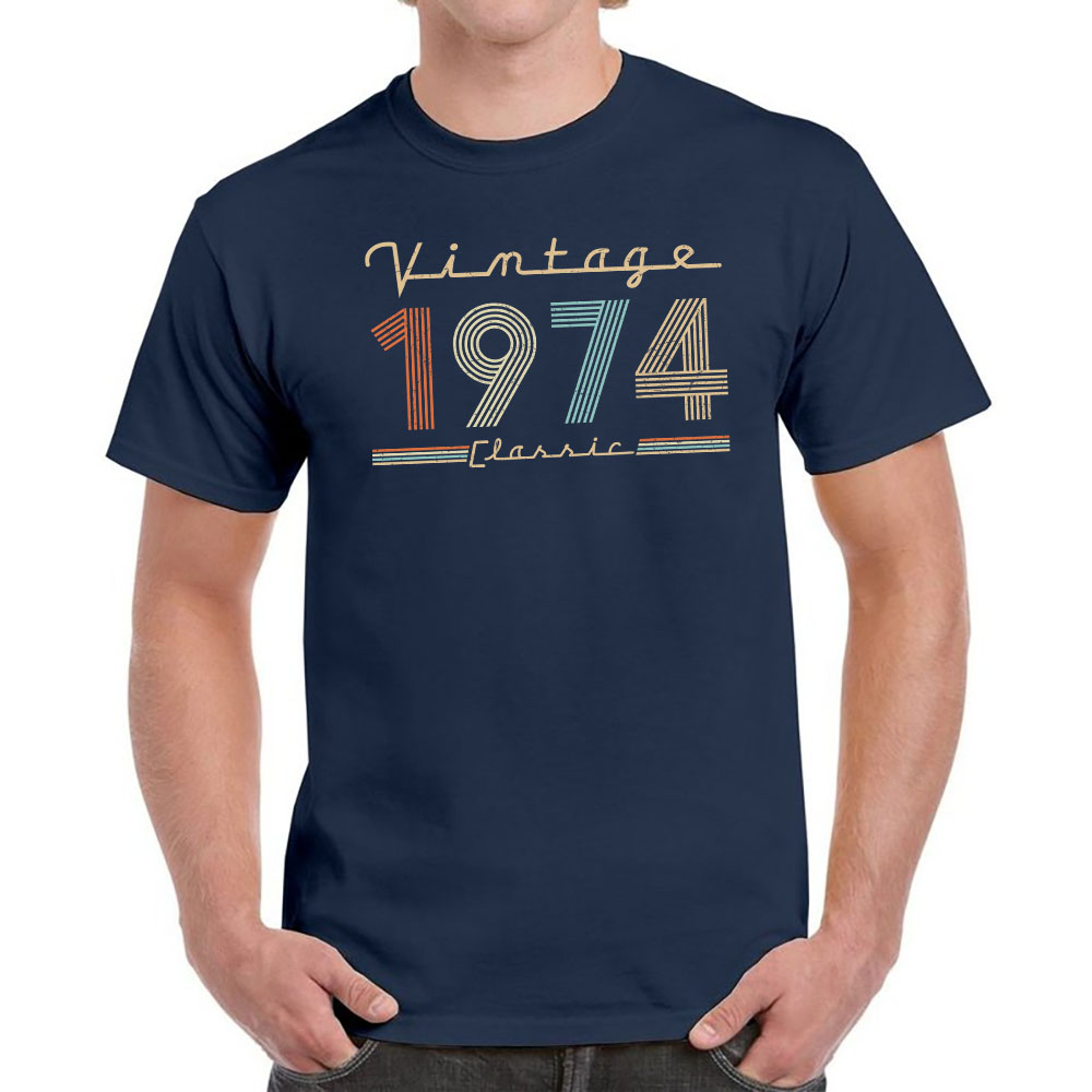 Vintage & Classic 1974 Birthday T-Shirt For Men Women Vintage & Classic 1974 Birthday T-Shirt For Men Women
