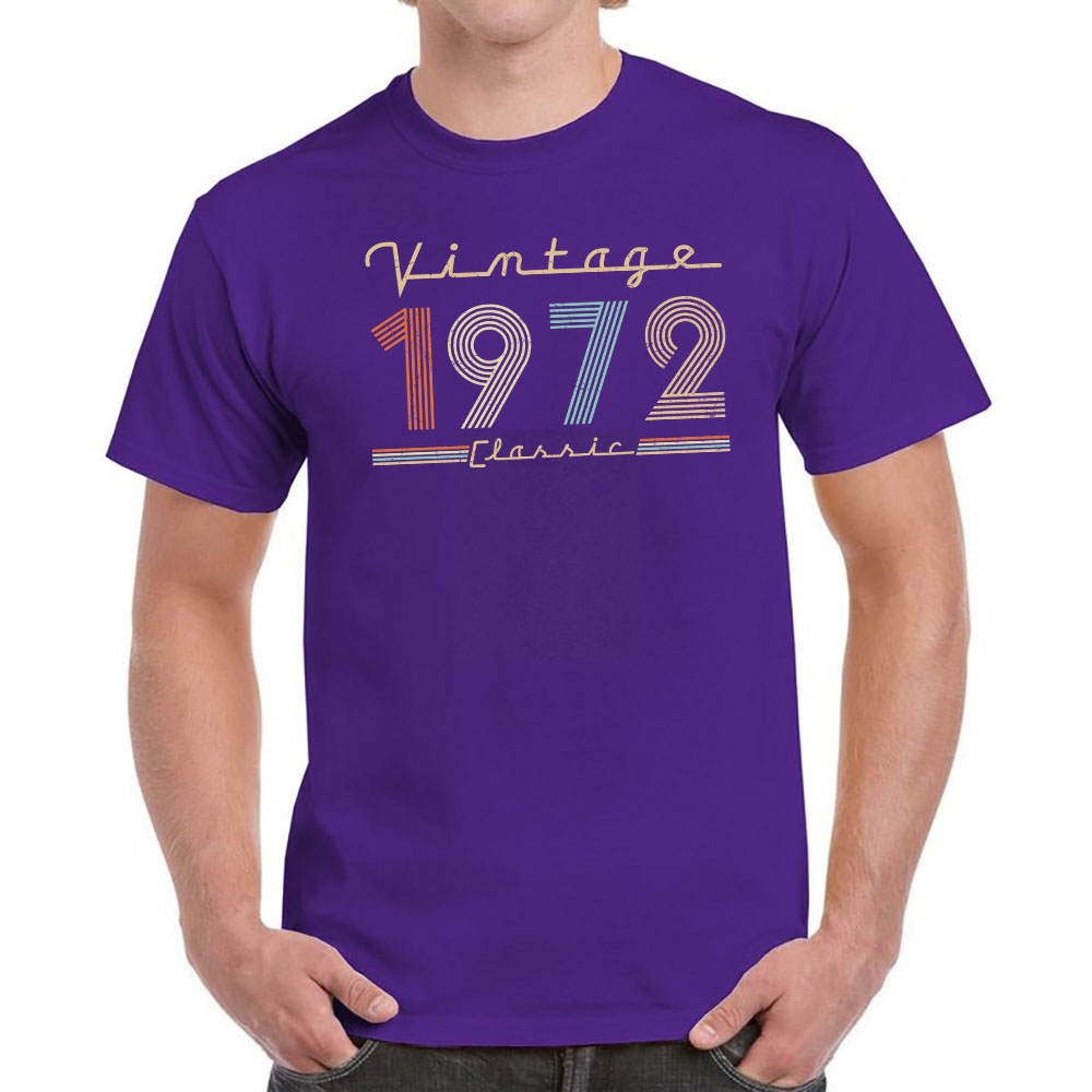 Vintage & Classic 1972 Birthday T-Shirt For Men Women