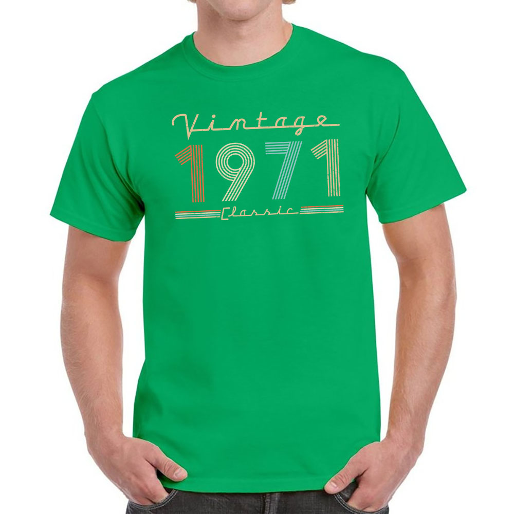 Vintage & Classic 1971 Birthday T-Shirt For Men Women