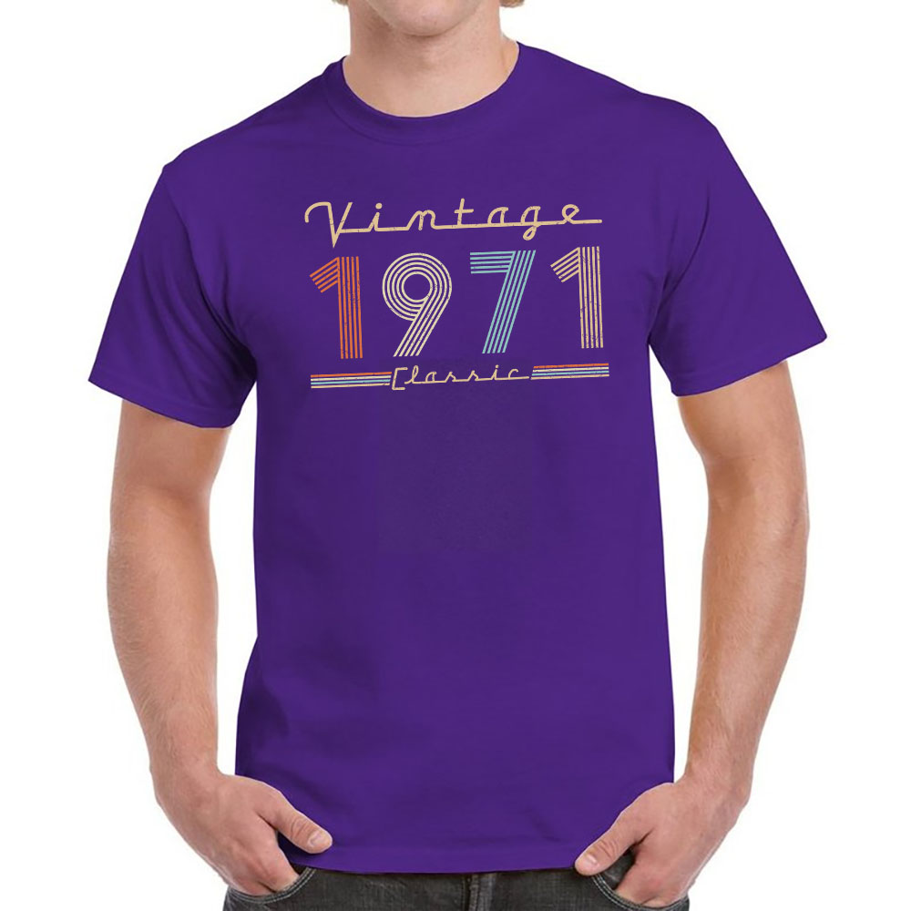 Vintage & Classic 1971 Birthday T-Shirt For Men Women