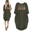 Flower 1985 Birthday Pocket Dress