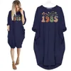 Flower 1985 Birthday Pocket Dress