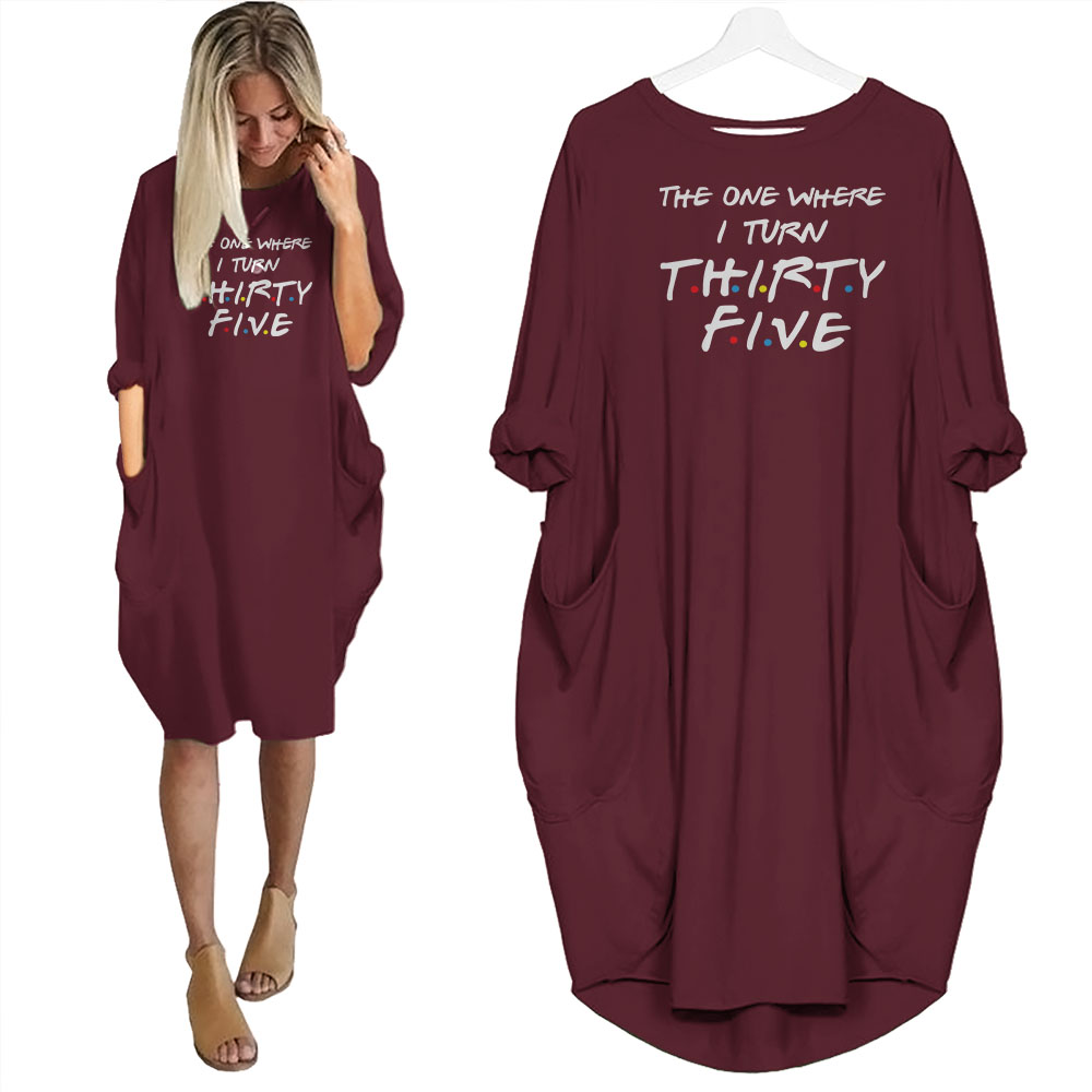 I Turn 35 Birthday Pocket Dress