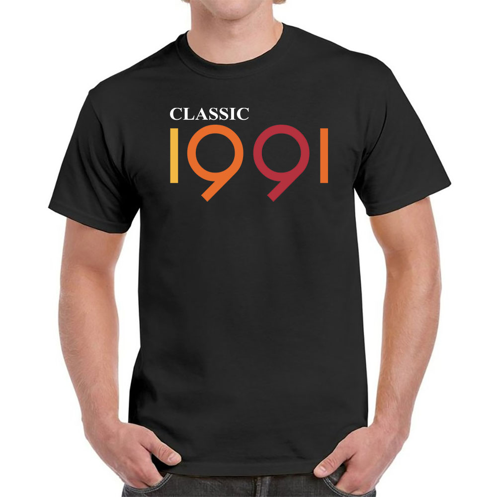 Classic 1991 Birthday T-Shirt For Men Women