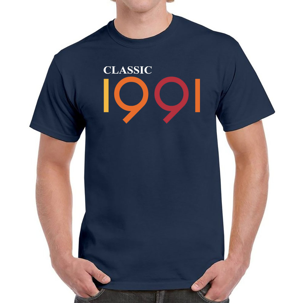 Classic 1991 Birthday T-Shirt For Men Women