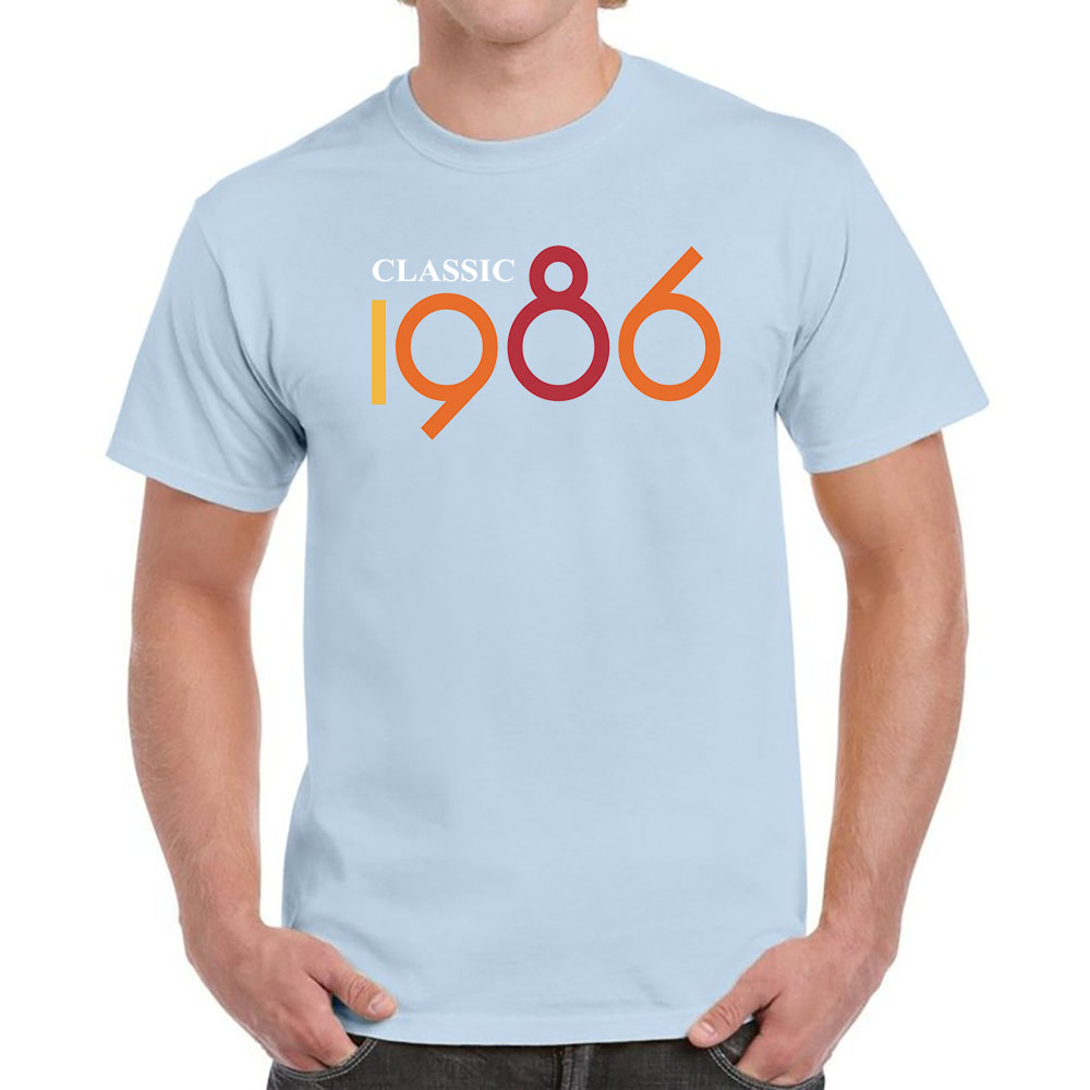 Classic 1986 Birthday T-Shirt For Men Women
