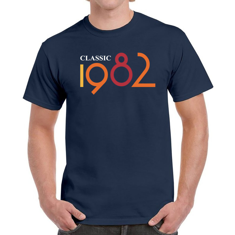 Classic 1982 Birthday T-Shirt For Men Women