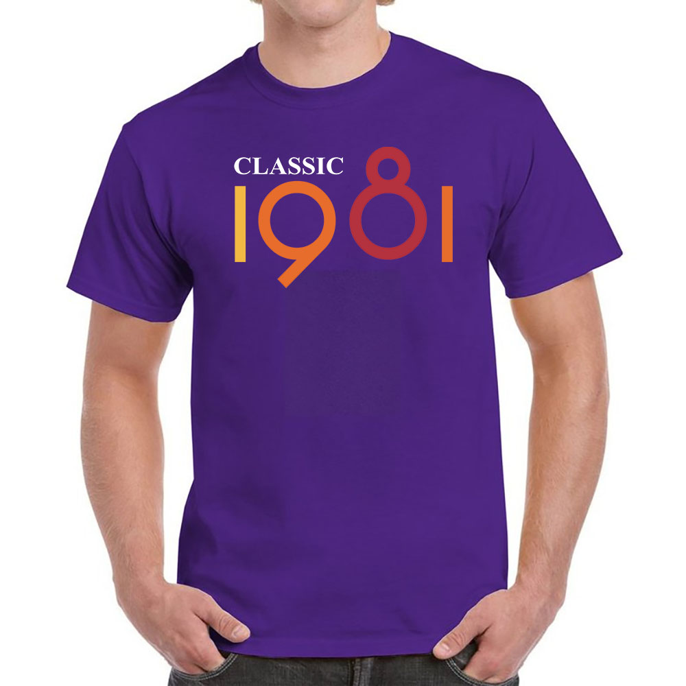 Classic 1981 Birthday T-Shirt For Men Women