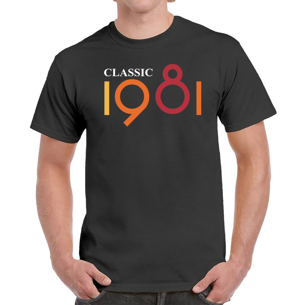 Classic 1981 Birthday T-Shirt For Men Women