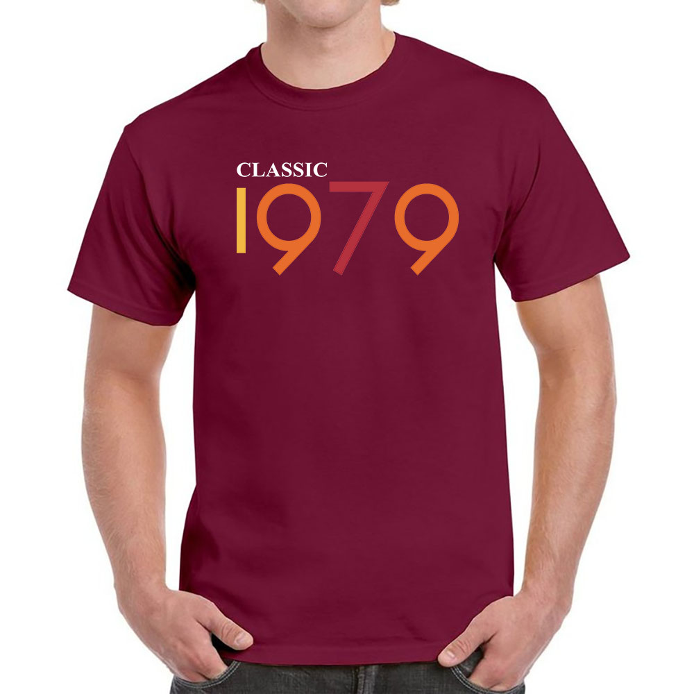 Classic 1979 Birthday T-Shirt For Men Women