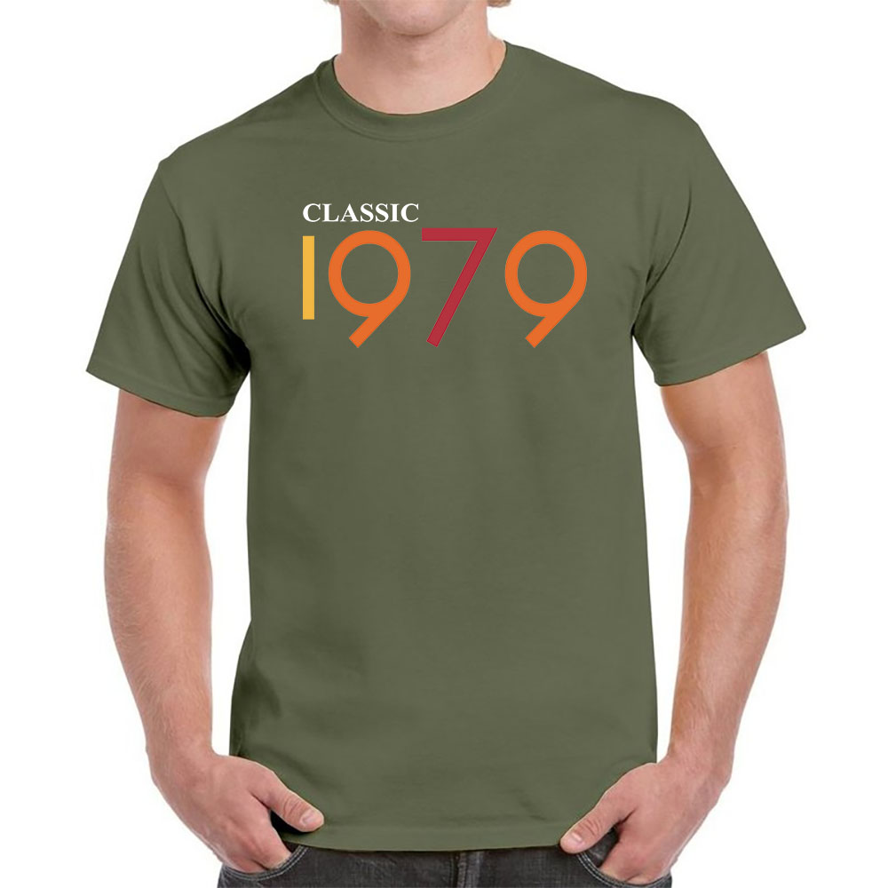 Classic 1979 Birthday T-Shirt For Men Women