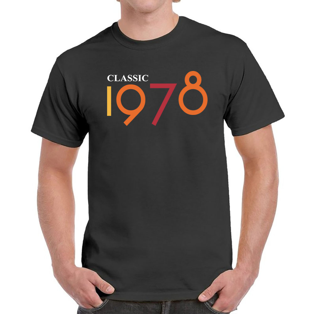 Classic 1978 Birthday T-Shirt For Men Women