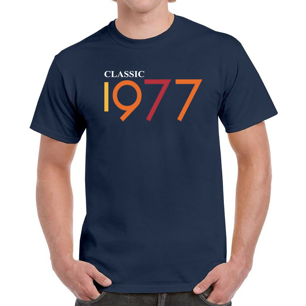 Classic 1977 Birthday T-Shirt For Men Women