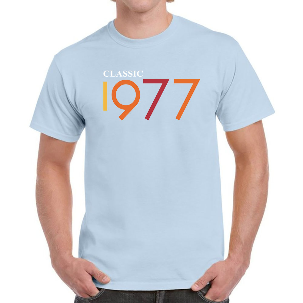 Classic 1977 Birthday T-Shirt For Men Women