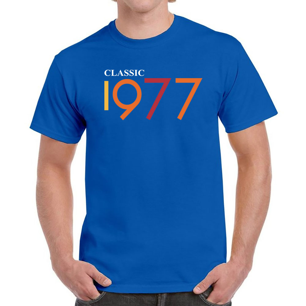 Classic 1977 Birthday T-Shirt For Men Women