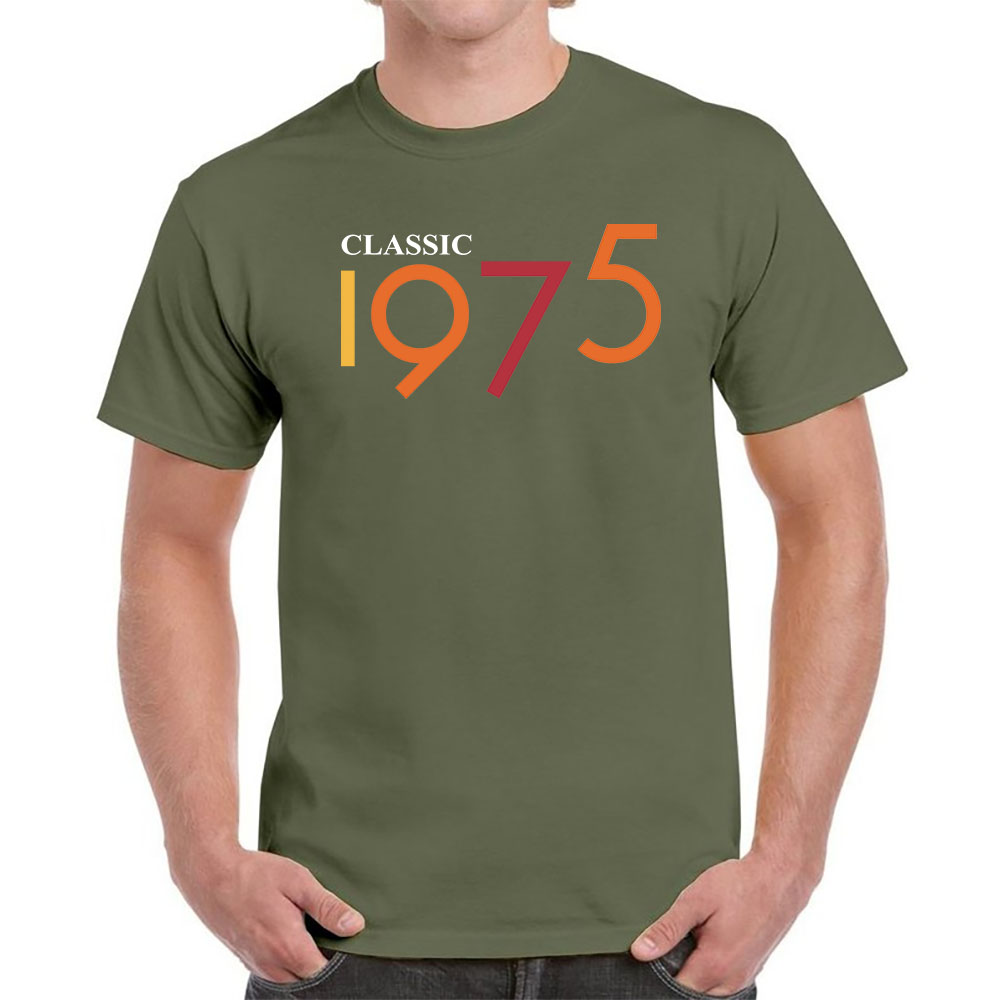 Classic 1975 Birthday T-Shirt For Men Women