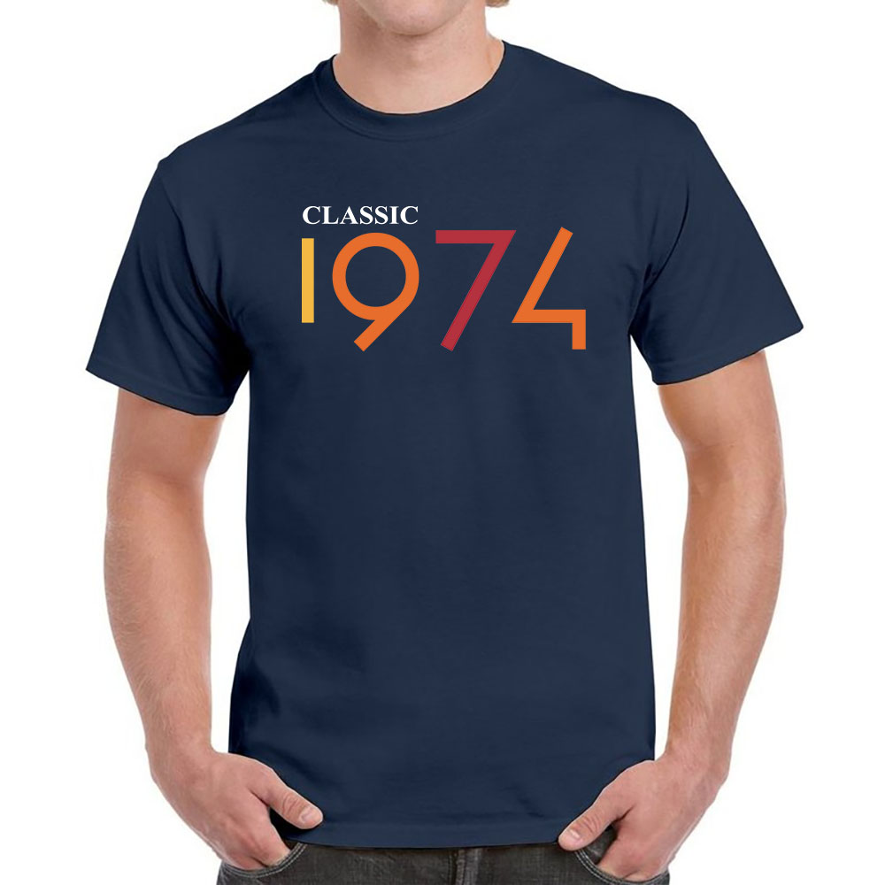Classic 1974 Birthday T-Shirt For Men Women