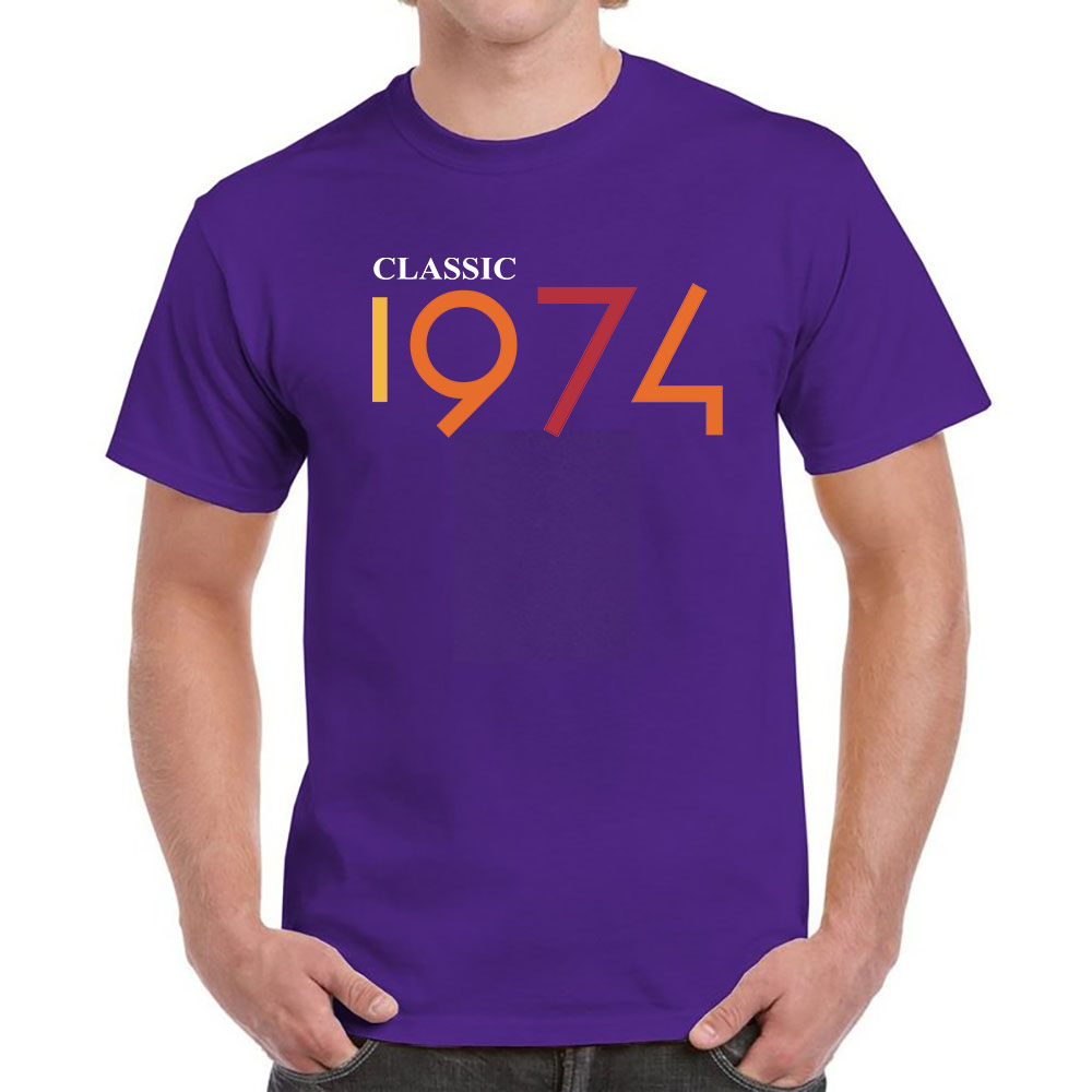 Classic 1974 Birthday T-Shirt For Men Women