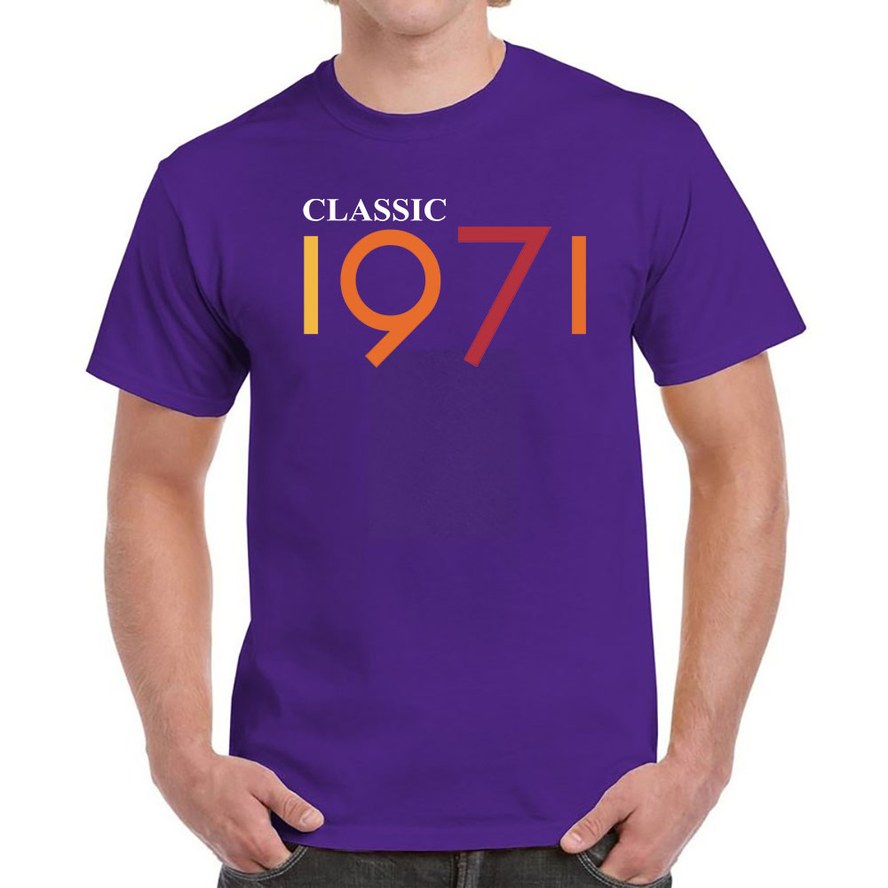 Classic 1971 Birthday T-Shirt For Men Women