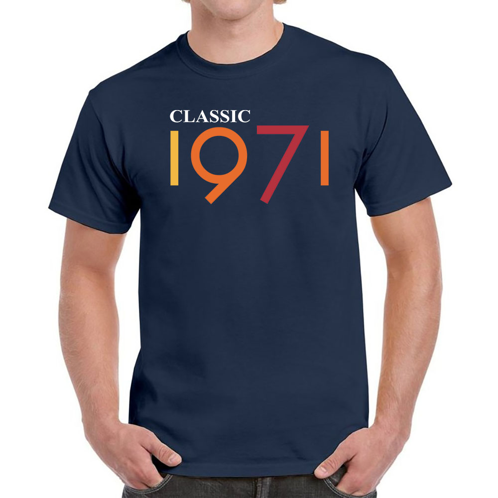 Classic 1971 Birthday T-Shirt For Men Women