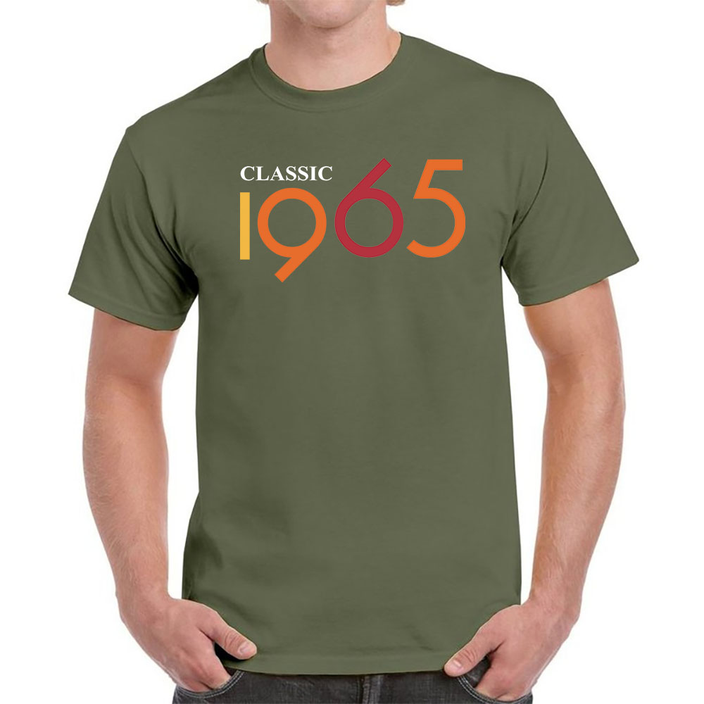 Classic 1965 Birthday T-Shirt For Men Women
