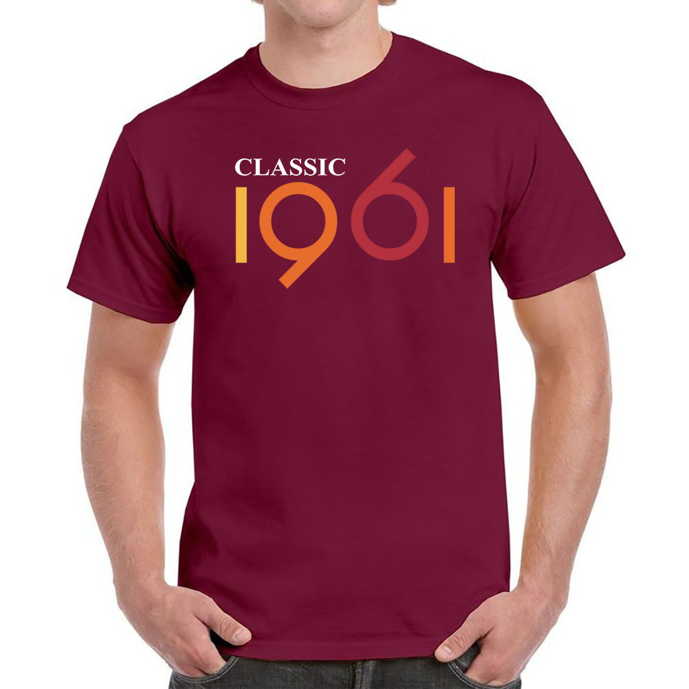 Classic 1961 Birthday T-Shirt For Men Women