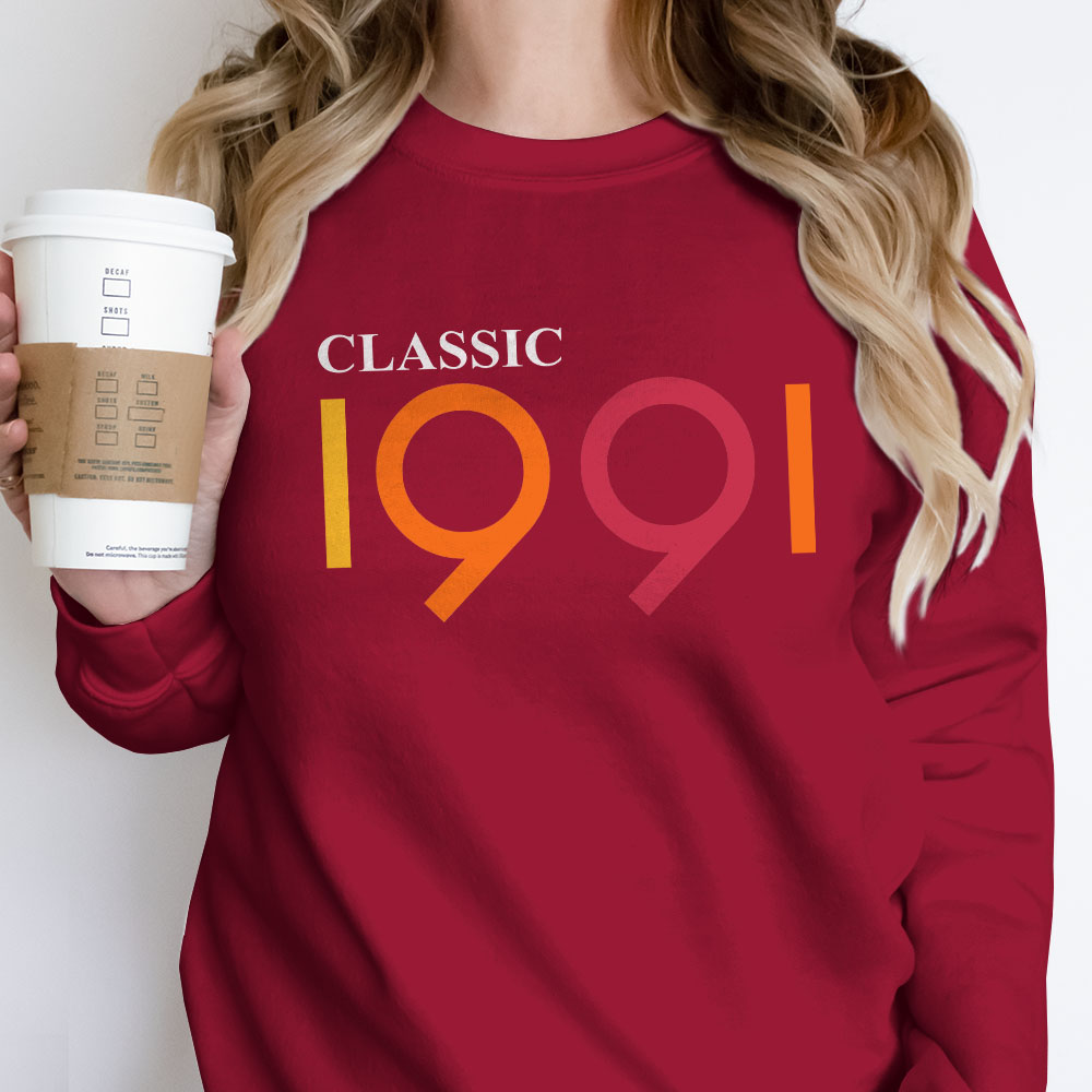 Classic 1991 Birthday Sweatshirt