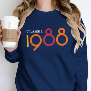Classic 1988 Birthday Sweatshirt – alternate