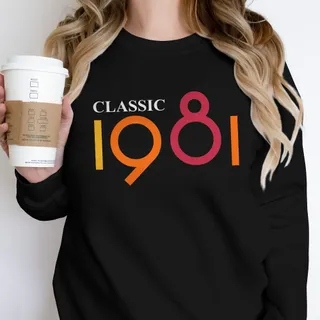 Classic 1981 Birthday Sweatshirt