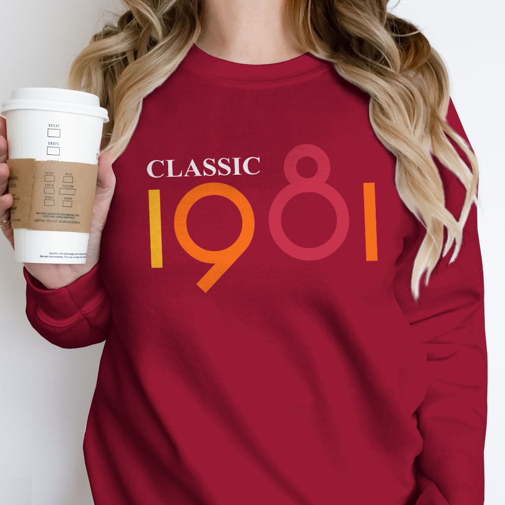 Classic 1981 Birthday Sweatshirt