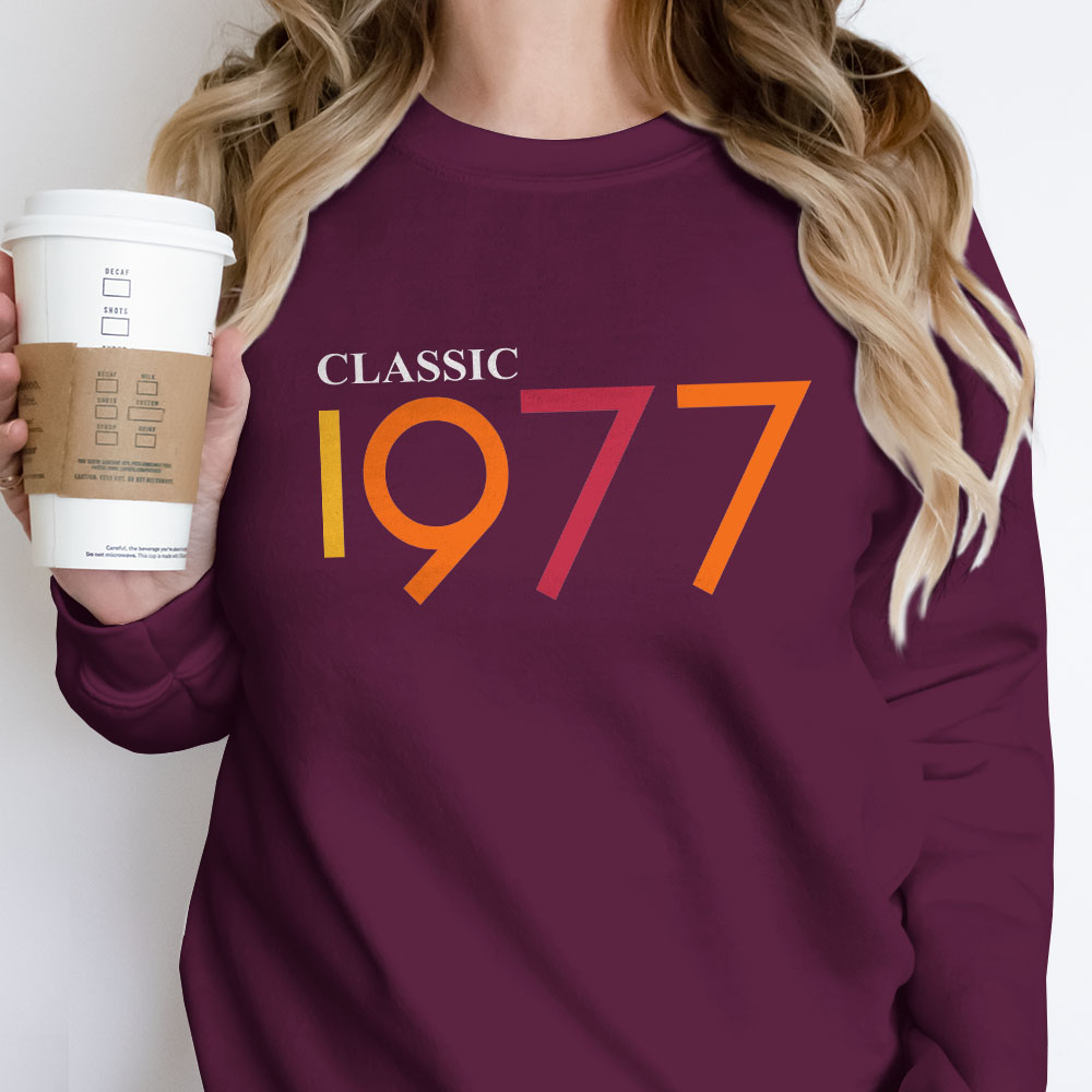 Classic 1977 Birthday Sweatshirt