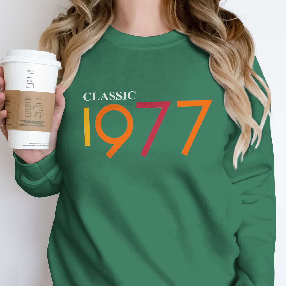 Classic 1977 Birthday Sweatshirt