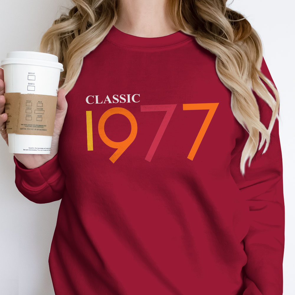 Classic 1977 Birthday Sweatshirt
