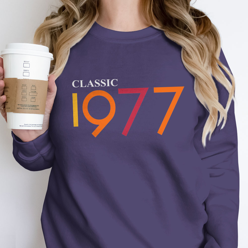 Classic 1977 Birthday Sweatshirt