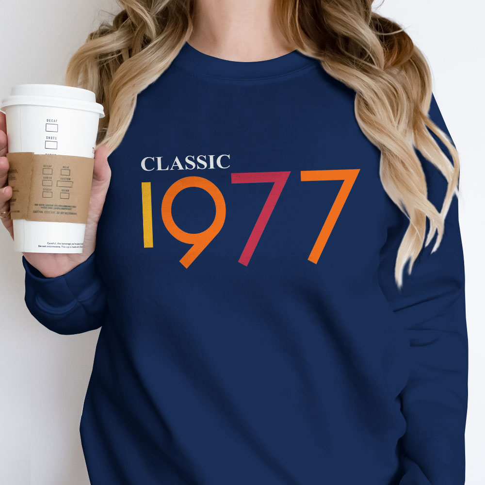 Classic 1977 Birthday Sweatshirt