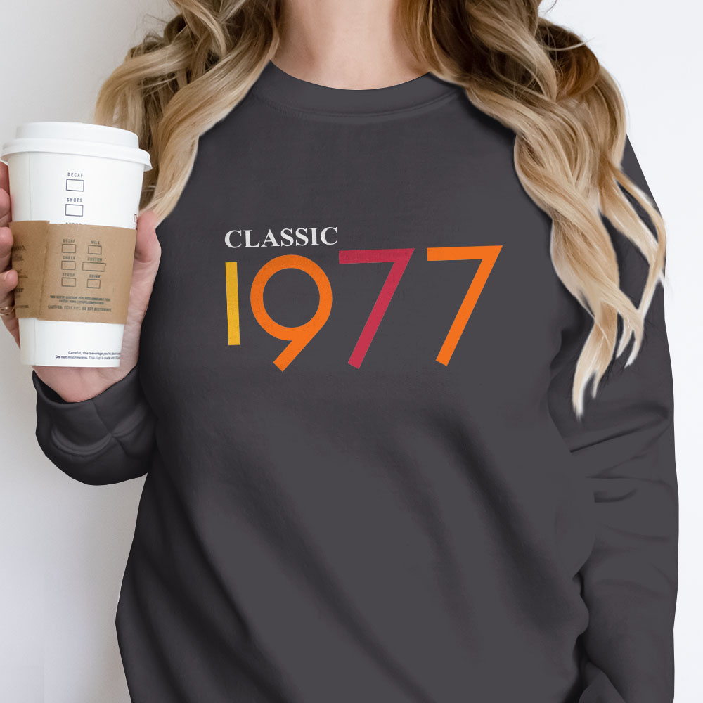 Classic 1977 Birthday Sweatshirt