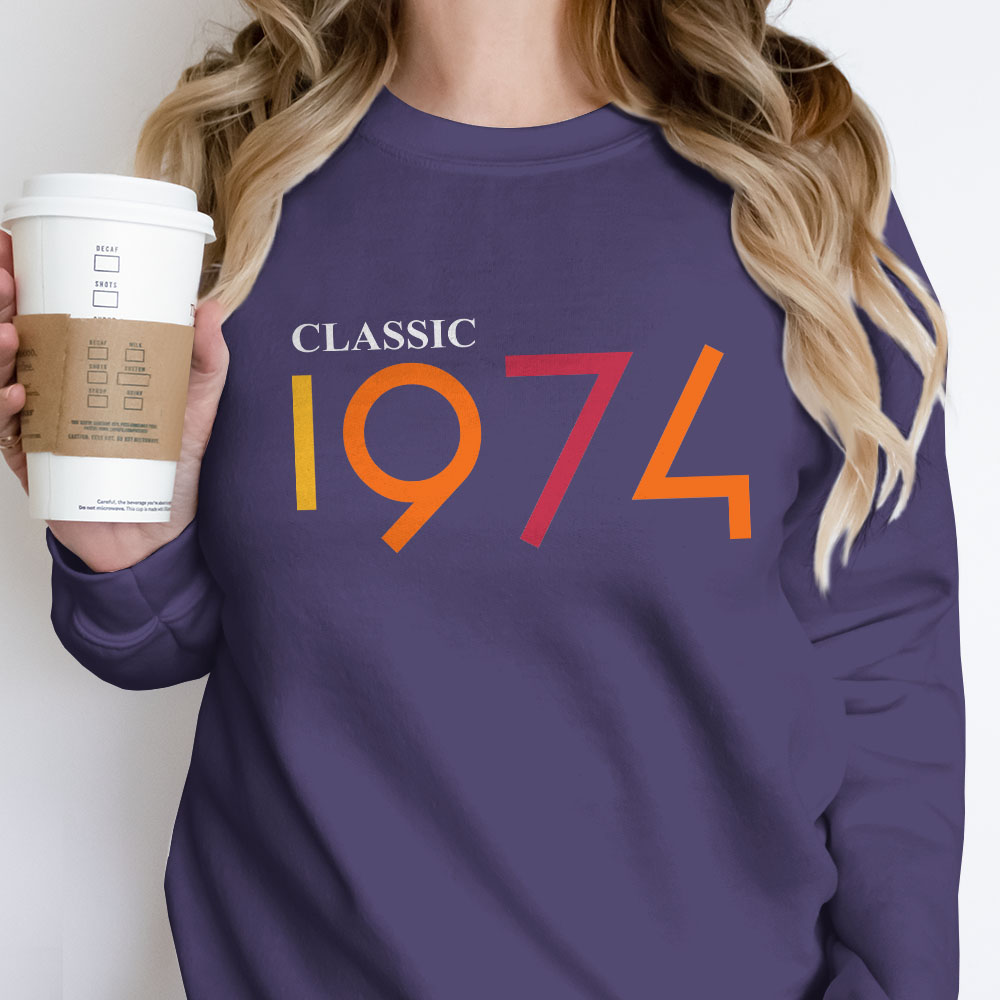 Classic 1974 Birthday Sweatshirt