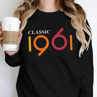 Classic 1961 Birthday Sweatshirt