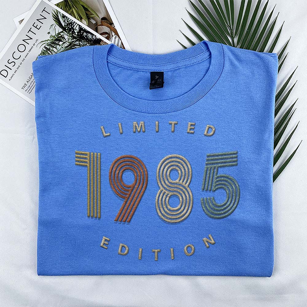 Limited Edition 1985 Embroidered T-Shirt Limited Edition 1985 Embroidered T-Shirt