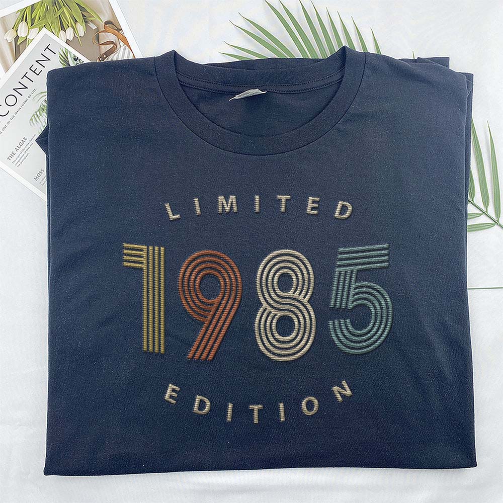 Limited Edition 1985 Embroidered T-Shirt Limited Edition 1985 Embroidered T-Shirt