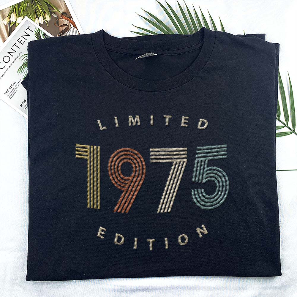 Limited Edition 1975 Embroidered T-Shirt Limited Edition 1975 Embroidered T-Shirt