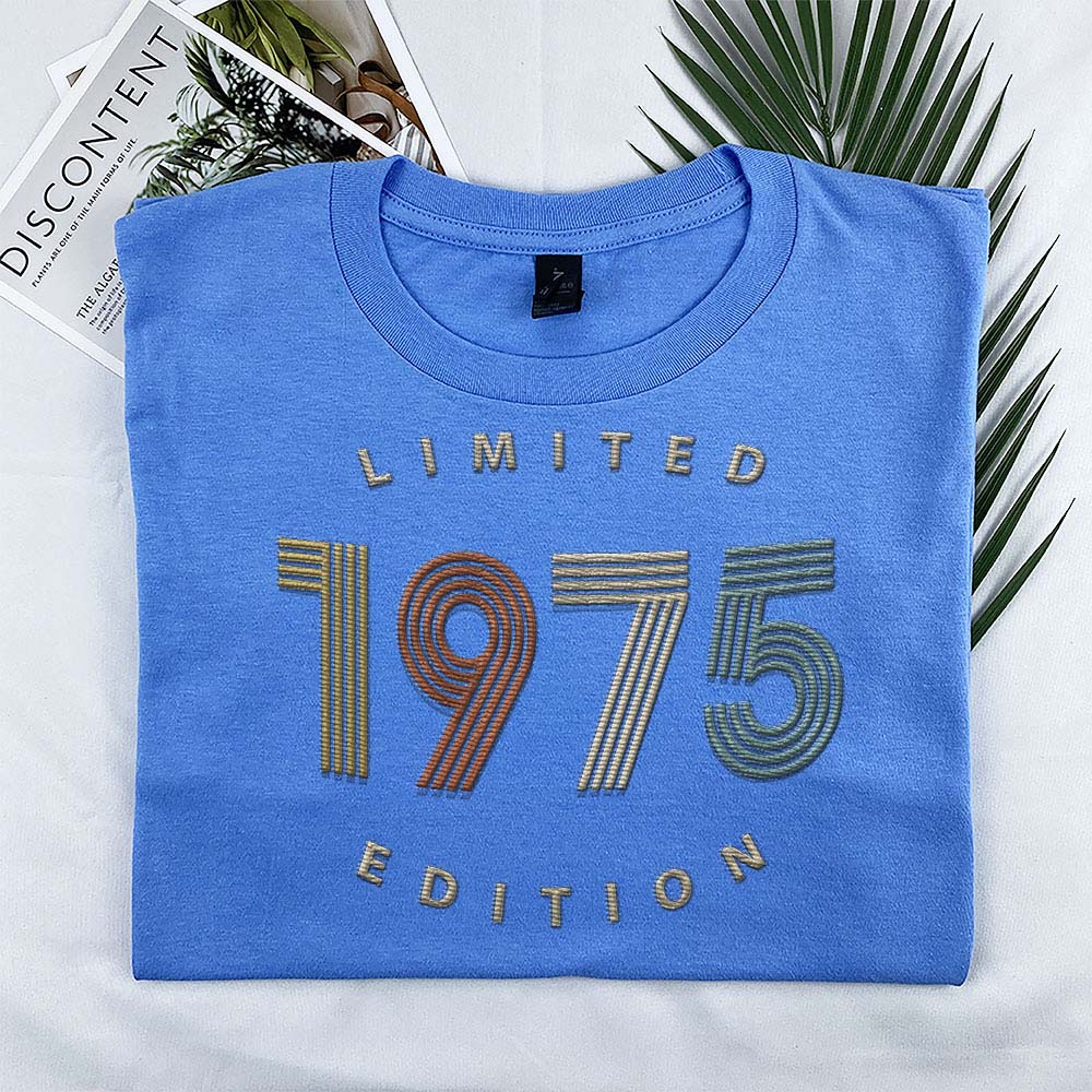 Limited Edition 1975 Embroidered T-Shirt Limited Edition 1975 Embroidered T-Shirt