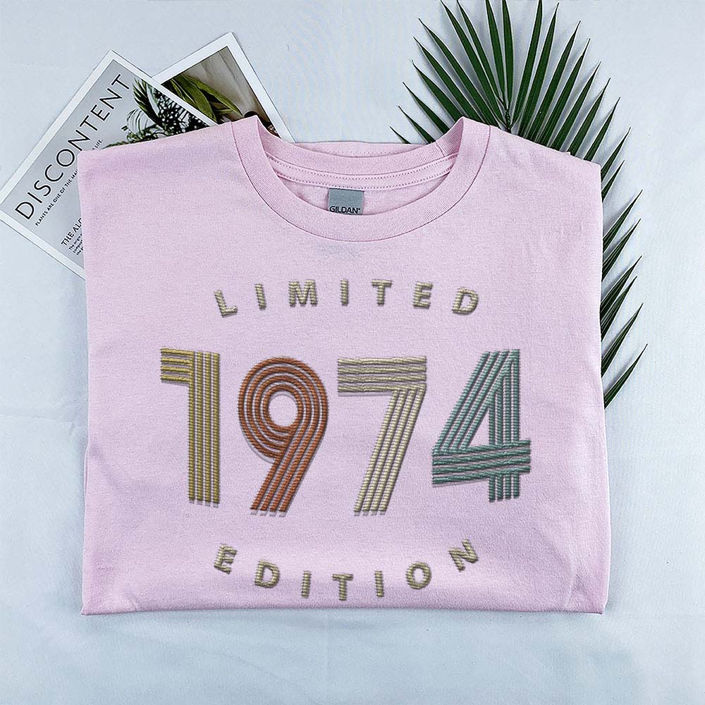 Limited Edition 1974 Embroidered T-Shirt Limited Edition 1974 Embroidered T-Shirt