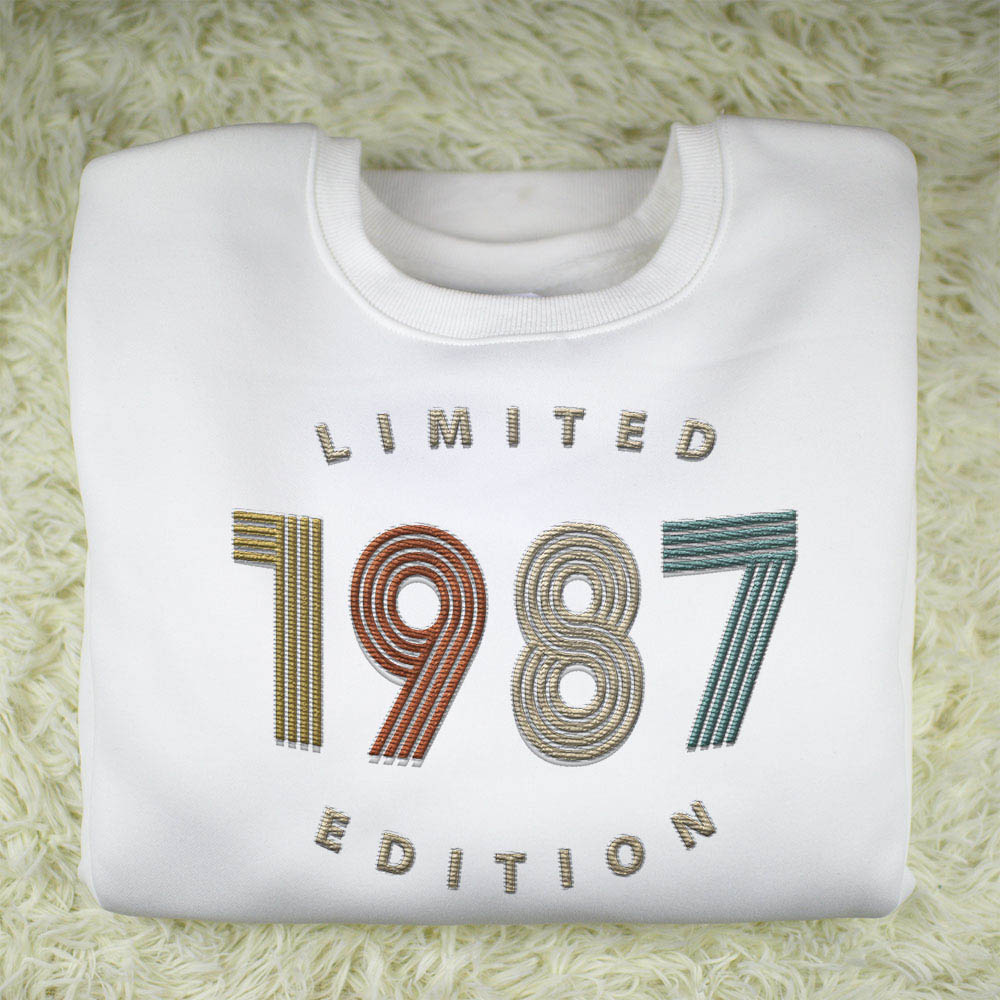 Limited Edition 1987 Embroidered Sweatshirt