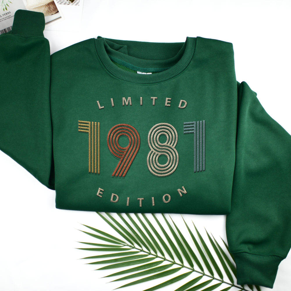 Limited Edition 1981 Embroidered Sweatshirt Limited Edition 1981 Embroidered Sweatshirt